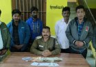 6 जुआड़ी गिरफ्तार 12700 रू नगदी रकम जप्त